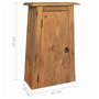 vidaXL Armoire Latérale de Salle de Bain, Meuble de Rangement avec Étagère, Organisateur Chambre à Coucher Salon Intérieur, Pin 