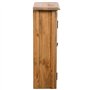 vidaXL Armoire Latérale de Salle de Bain, Meuble de Rangement avec Étagère, Organisateur Chambre à Coucher Salon Intérieur, Pin 