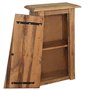 vidaXL Armoire Latérale de Salle de Bain, Meuble de Rangement avec Étagère, Organisateur Chambre à Coucher Salon Intérieur, Pin 