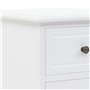 vidaXL Table de Chevet Blanc MDF Bois de Pin Table de Nuit Chambre à Coucher