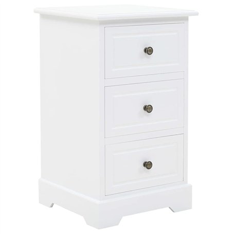 vidaXL Table de Chevet MDF Table de Nuit Armoire Chambre à Coucher Bois de Pin