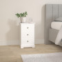 vidaXL Table de Chevet MDF Table de Nuit Armoire Chambre à Coucher Bois de Pin