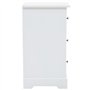 vidaXL Table de Chevet MDF Table de Nuit Armoire Chambre à Coucher Bois de Pin