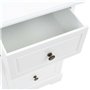 vidaXL Table de Chevet MDF Table de Nuit Armoire Chambre à Coucher Bois de Pin