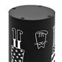 vidaXL Porte-Parapluie Femmes Acier Noir Support Parapluie Meuble d'Entrée