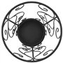 vidaXL Porte-Parapluie Style Vintage Métal Noir Support pour Parapluies
