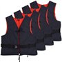 vidaXL 4X Aide à la Flottabilité 50 N 50-70 kg Bleu Marine Gilet Surf Natation