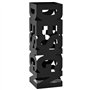 vidaXL Porte-Parapluie Design Acier Noir Support de Parapluies Meuble d'Entrée