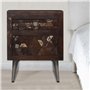 vidaXL Table de Chevet Bois de Récupération Solide Table de Nuit Armoire