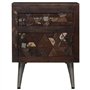 vidaXL Table de Chevet Bois de Récupération Solide Table de Nuit Armoire