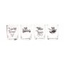 SD TOYS - Lot de 4 verres en verre Harry Potter 370 ml