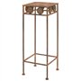 vidaXL 3x Supports de Plantes Style Vintage Métal Rouillé Porte-plante