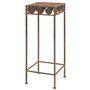 vidaXL 3x Supports de Plantes Style Vintage Métal Rouillé Porte-plante