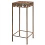 vidaXL 3x Supports de Plantes Style Vintage Métal Rouillé Porte-plante