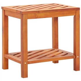 vidaXL Table d'Appoint Bois d'Acacia Massif 45x33x45 cm Table Auxiliaire