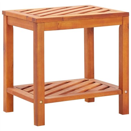 vidaXL Table d'Appoint Bois d'Acacia Massif 45x33x45 cm Table Auxiliaire