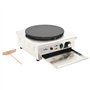 vidaXL Crêpière Électrique avec Bac Récupération Anti-adhérent 3000W Galette