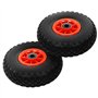 vidaXL 2X Roue de Diable PU Solide Pneumatique de Chariot Pneu de Brouette