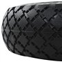 vidaXL 2X Roue de Diable PU Solide Pneumatique de Chariot Pneu de Brouette