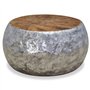 vidaXL Table Basse Aluminium Teck 60 x 60 x 30 cm