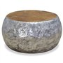 vidaXL Table Basse Aluminium Teck 60 x 60 x 30 cm