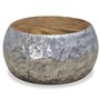 vidaXL Table Basse Aluminium Teck 60 x 60 x 30 cm