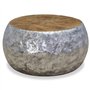 vidaXL Table Basse Aluminium Teck 60 x 60 x 30 cm