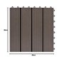 vidaXL 11x Carreaux de Terrasse WPC Marron Foncé Dalle de Patio Plancher