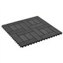 vidaXL 11x Carreau de Terrasse WPC 30x30 cm 1 m² Noir Pelouse Dalle de Chemin