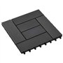 vidaXL 11x Carreau de Terrasse WPC 30x30 cm 1 m² Noir Pelouse Dalle de Chemin