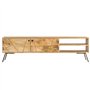 vidaXL Meuble TV Salon Mobilier Armoire TV Table TV Bois de Manguier Massif
