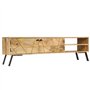 vidaXL Meuble TV Salon Mobilier Armoire TV Table TV Bois de Manguier Massif