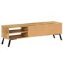 vidaXL Meuble TV Salon Mobilier Armoire TV Table TV Bois de Manguier Massif