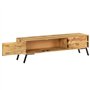 vidaXL Meuble TV Salon Mobilier Armoire TV Table TV Bois de Manguier Massif