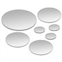 vidaXL 7X Miroir Mural Verre Rond Salon Chambre à Coucher Miroir Autocollant