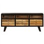 vidaXL Meuble TV Armoire Rangement Table Mobilier TV Bois de Manguier Massif