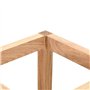 vidaXL Porte-Parapluie 18x18x50 cm Bois de Noyer Massif Support de Parapluie