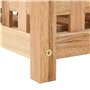 vidaXL Porte-Parapluie 18x18x50 cm Bois de Noyer Massif Support de Parapluie