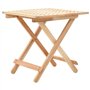 vidaXL Table d'Appoint Pliante Bois de Noyer Massif Table Auxiliaire Meuble
