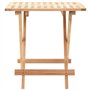 vidaXL Table d'Appoint Pliante Bois de Noyer Massif Table Auxiliaire Meuble