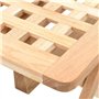 vidaXL Table d'Appoint Pliante Bois de Noyer Massif Table Auxiliaire Meuble