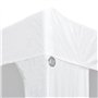 vidaXL Tente de Réception 3x4 m Blanc Jardin Terrasse Patio Tonnelle Pavillon
