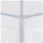 vidaXL Tente de Réception 3x4 m Blanc Jardin Terrasse Patio Tonnelle Pavillon