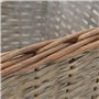 vidaXL Lits Surélevés 3 pcs Osier avec Doublure en PE Jardinière Bac de Fleur