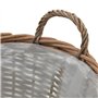 vidaXL Lits Surélevés 4 pcs Osier avec Doublure en PE Jardinière Bac de Fleur