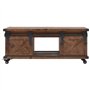 vidaXL Table Basse Marron Table d'Appoint Table de Salon Bois de Sapin Massif