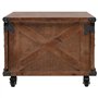 vidaXL Table Basse Marron Table d'Appoint Table de Salon Bois de Sapin Massif