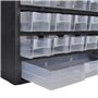 vidaXL 2X Boîte à Outils de Rangement 41 Tiroirs Plastique Étagère Armoire