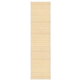 vidaXL Tapis Bambou 80x300 cm Naturel Salon Salle de Séjour Tapis de Sol