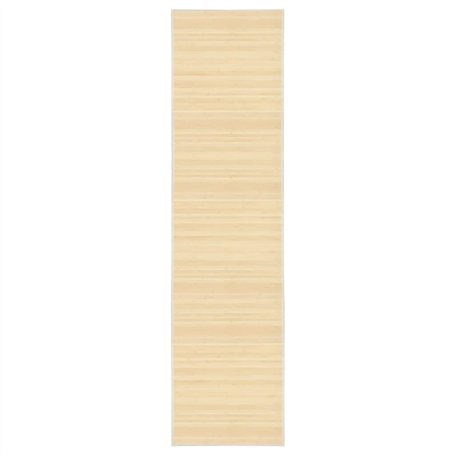 vidaXL Tapis Bambou 80x300 cm Naturel Salon Salle de Séjour Tapis de Sol